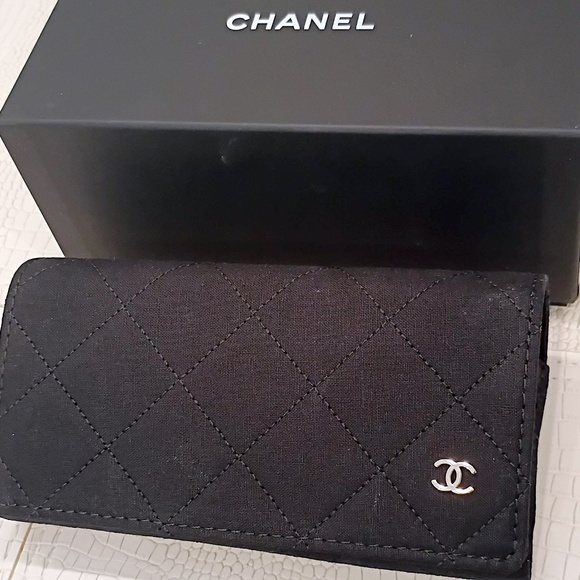New  Rare "JUMBO" CHANEL Black Quilted Logo Glasses Sunglasses Soft Case, etc. - Picture 15 of 16